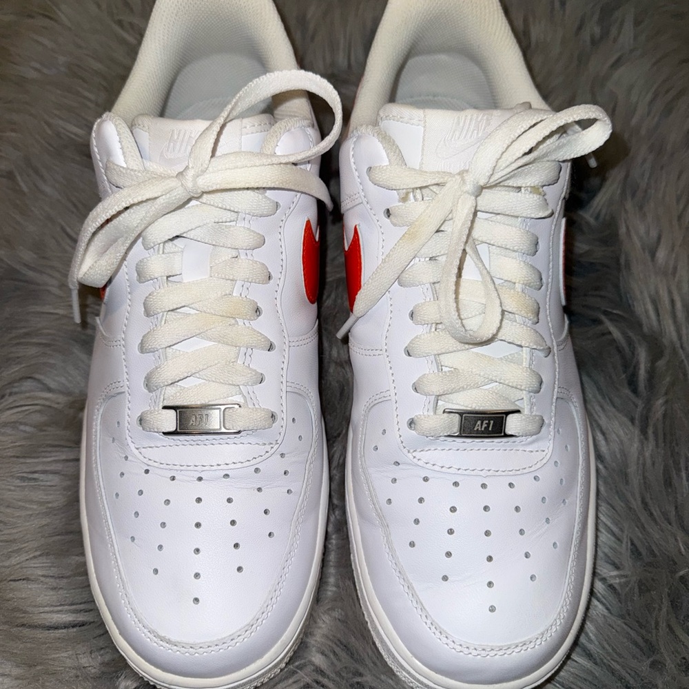 Like New Nike White and Orange Sneakers Size 10